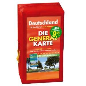 Generalkarte Deutschland Pocket Set. GPS tauglich. Mit stationären 