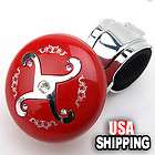 Red Car Suicide Knob Steering Wheel Ball Spinner Handle