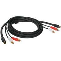 Cables To Go 50 Foot Hi Resolution S Video/RCA Audio Cable with Male 