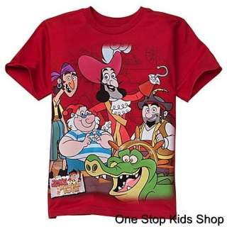 JAKE AND THE NEVERLAND PIRATES Boys 2T 3T 4T 5T 4 5 6 7 8 Tee SHIRT 