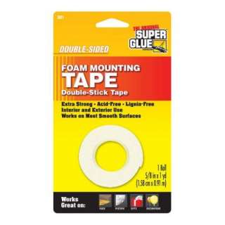   Corporation 5/8 in. x 36in. Double Sided Foam Mounting Tape (12 Pack