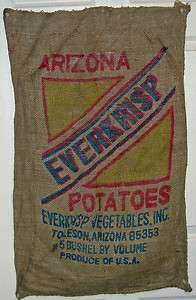22 x 34 Used Burlap Potato Bags  