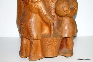 Mutter mit Kindern,Skulptur,Holzbildhauer Hermann Pier  