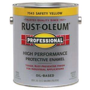 Rust Oleum Professional 1 gallon Safety Yellow Paint 182790 at The 