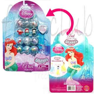 SQUINKIES Disney Princess ARIEL Bubble Pack Set (12pc)  