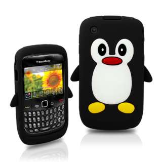 PENGUIN Soft Silicone Case for BlackBerry Curve 8520/9300 + Screen 