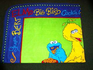 PICTURE PANEL BLANKET  BIG BIRD AND FRIENDS   50x62  