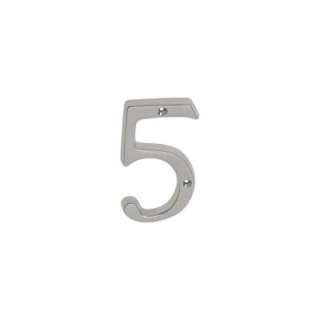 Schlage 4 In. Classic Satin Nickel House Number 5 SC2 3056 619 at The 