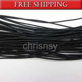   20M Black Elastic Nylon Cord Stringing Beads Crystal Bracelet Design