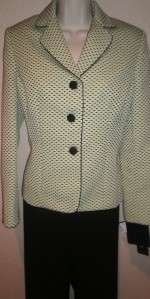 Evan Picone Womens Suit 8P 8 Petite NEW Pants Jacket  