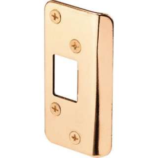   Door Strike, Continuous Lip, Brass Plated E 2324 
