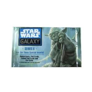 Star Wars Galaxy Trading Card Serie 6   7 Karten in der Packung 