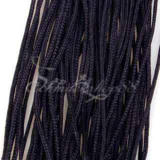 1mm Nylonschnur Nylon Seil Schmuck Schnur Schwarz  