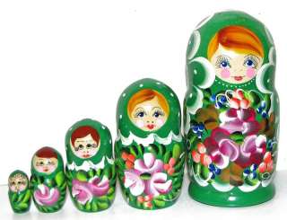    Russian/Ukrainian Doll Stacking Nesting Matryoshka Dolls.Ukraine