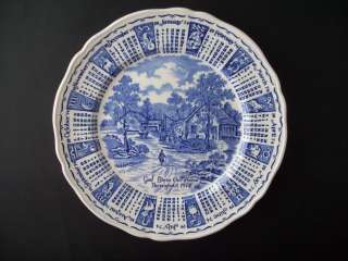 Alfred Meakin God Bless Our House 1974 Calendar Plate  