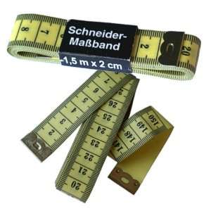   Schneider   Maßband / Bandmaß, 150 cm gelb, Schneidermaßband, 0037