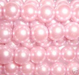 10Colors Painted Round Craft Glass Loose Faux Pearl Bead 6mm BDG 