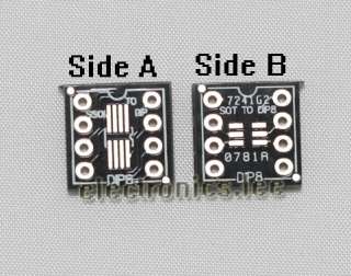 Pcs SSOP8 SOT23 to DIP8 adapter PCB SMD Convertor  