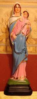 Virgen del Rosario de San Nicolas Virgin Statue Imagen  