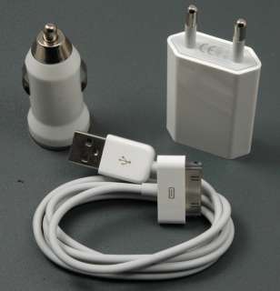 3in1 Ladegerät Ladekabel KFZ USB iPod iPhone 4 3G 3GS C  