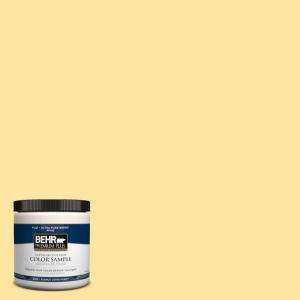 BEHR Premium Plus 8 oz. Lemon Drops Interior/Exterior Paint Tester 