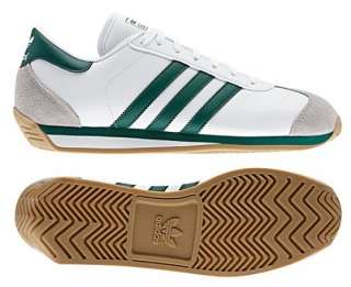New Adidas Originals Mens COUNTRY 2.0 Shoes Retro White Green Cross 