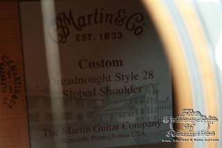 2005 Martin Slope Shoulder Custom D 28, Case, Pickup  