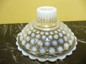 Single Opalescent Moonstone Candle Holder  BEAUTIFUL  
