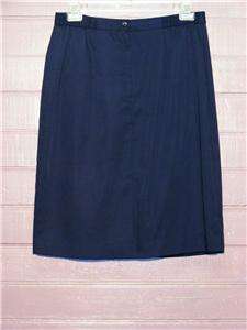WORTHINGTON ESSENTIALS Navy Blue Lined Skirt, 18  