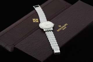 Patek Philippe Calatrava White Gold Automatic 5120/1 G Mens Watch With 