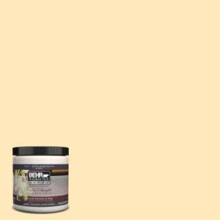 BEHR Ultra8 oz. Sunkissed Yellow Interior/Exterior Paint and Primer in 