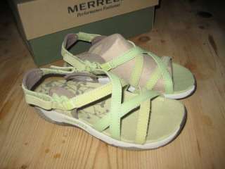 MERRELL SAN REMO GREEN LIME STRAPPY SANDALS Lots Sizes  