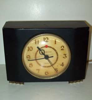 GENERAL ELECTRIC 7H166 Alarm CLOCK Art Deco MODERNE  