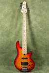 Lakland 55 02 Cherry Sunburst Quilt Top Maple Neck Skyline Bass Guitar 