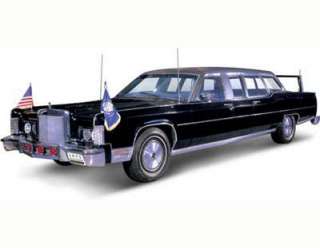 1972 Lincoln Continental Reagan Car Diecast 1/24 Black  