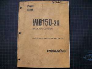 Komatsu WB150 2N Backhoe Parts Manual Book Catalog shop  