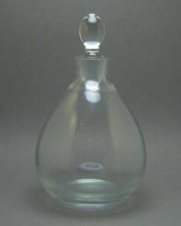Krosno Poland Crystal Art Glass Wine Decanter Bottle  