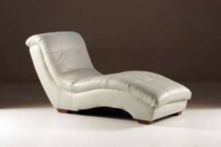 Metro White Leather Chaise Lounge by Diamond Sofa #met  