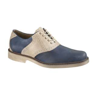 Hush Puppies AUTHENTIC Mens Blue Leather Oxfords Shoes H102423  