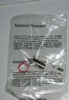 Amphenol T6421G NT3G 316u 50 TNC Crimp Bulkhead Adaptor  