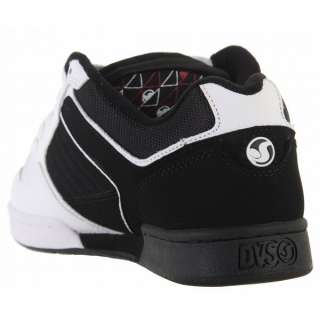 DVS Transom Skate Shoes Black/White Leather  