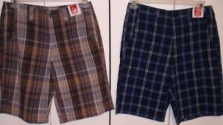 NEW Mens Lightweight Plaid Cotton Shorts  Sizes 30 34 36 38 40 42 