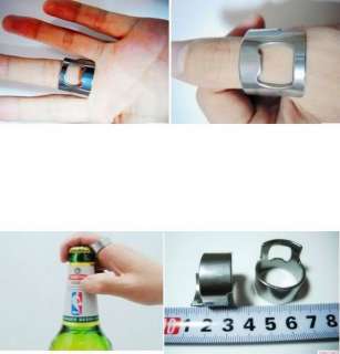 stainless steel Finger Ring Bottle Opener Bar beer  