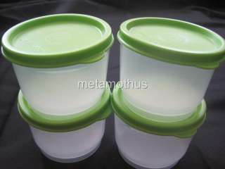 Tupperware Snack Cup Set 4 Lime NEW  