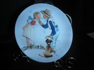GORHAM NORMAN ROCKWELL SPRING BEGUILING BUTTERCUP PLATE  