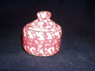 Henn Pottery ROSE Spongeware COMPLETE RING KEEPER  