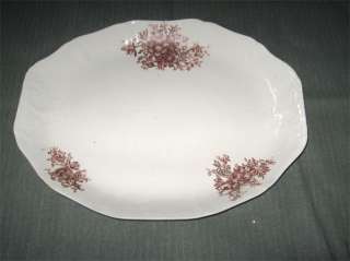 Antique American China Co. 16.25 Oval Platter, Brown Transferware 