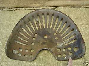 Vintage Cast Iron Tractor Seat Antique Tractor Parts *  