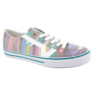 Vans Tory Stripe OK65FF Womens Canvas & Suede Laced Trainers 