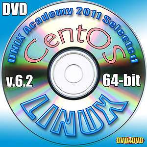 CentOS 6 Linux 64 bit Complete Installation DVD+Linux Library CD with 